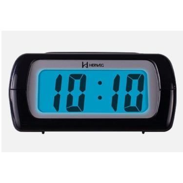 Imagem de Despertador Digital Preto Herweg 2981