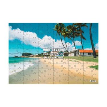 Imagem de Quebra-Cabeça Viagens para Presentear Trancoso 40 peças MDF - Coleção 