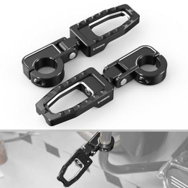 Imagem de NICECNC Kit De Apoio Para Pedal Freio Preto 1,25" Motor Cruzeiro, Compatível Com Harley Street Glide Cvo Flhxse 2013-2023, Substituição 49184-09A, Veja A Montagem