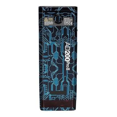 Imagem de Para Godox AD200 Pro II câmera de bolso flash estroboscópio película de vinil película protetora protetor protetor casaco fotografia acessórios AD200 Pro II (azul circuito)