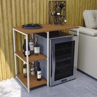 Imagem de Bancada Alta para Adega/Cervejeira 90,5cm em Estilo Industrial LI044 K