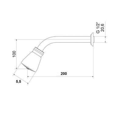 Imagem de Ducha Luxo Black 1998 Jed