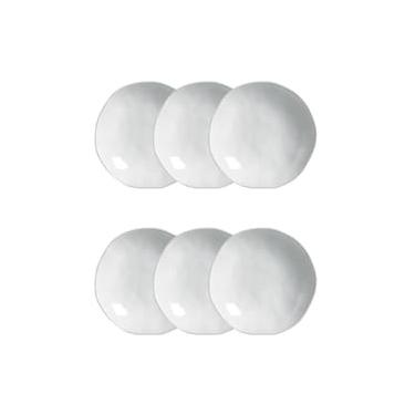 Imagem de Conjunto de Pratos Fundos Porto Brasil Orgânico New White 600ml - 6 Peças