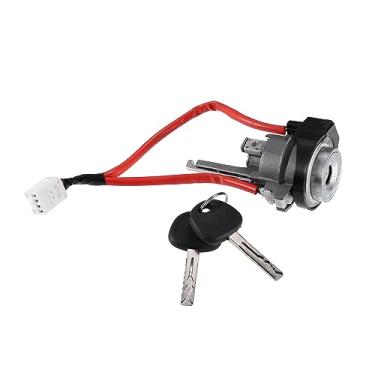 Imagem de Hihaha No.819003WG00 Cilindro de trava de interruptor de ignição de carro com 2 chaves para Kia Sportage 2011-2016 / conjunto de cilindros de trava de direção com iluminação sem chave dobrável/metal/1