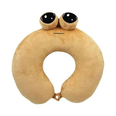 Imagem de Travesseiro de Pelúcia Kawaii Anime Pou 22cm - Brinquedo Macio, Limpar