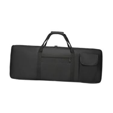 Imagem de oshhni 88Key Keyboard Piano Gig Bag Estojo para piano elétrico acolchoado à prova de choque com bolso bolsa à prova d'água bolsa de transporte para escola, M
