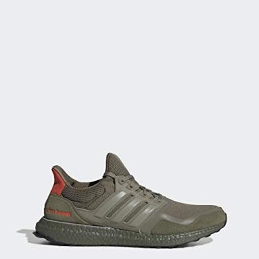 Imagem de adidas Originals Ultraboost masculino, Cáqui cru/carga traço/vermelho solar, 4