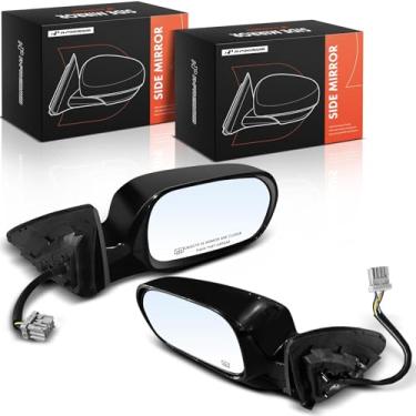 Imagem de A-Premium Par (2) espelhos retrovisores elétricos do lado do motorista e do passageiro - compatível com Acura RSX 2004 2005 2006 - Retrovisor retrovisor externo externo elétrico aquecido dobrável liso
