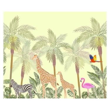 Imagem de Papel de Parede Adesivo Infantil Safari Quarto Bebe - 721pcm - Allodi