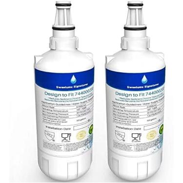 Imagem de Sweetums Signatures Substituição do filtro de água da geladeira 744000200 para filtro de água Liebherr 7440000 744000200 7440002 7440011 (pacote com 1)