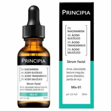 Imagem de Sérum Facial Mix-01, 30ml, com 5% Niacinamida, Ácido Glicólico 4%, Ácido Tranexâmico 3%, Ácido Salicílico 2%, para Acne e Oleosidade