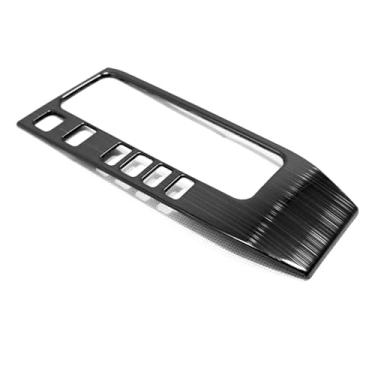 Imagem de KELEIMAI Acessórios de carro aptos para Nissan Sentra 2020 2021 2022 2023 2024 2025 caixa de câmbio interior guarnição do painel da caixa de câmbio de marchas (preto) 1 peça de aço inoxidável