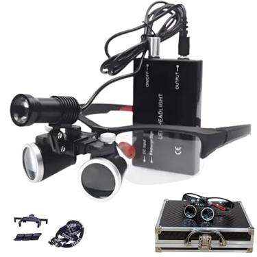 Imagem de Lupa Binocular Com Fotóforo LED Sem Fio 3.5x Unique Cor Preto