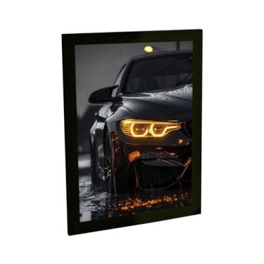 Imagem de Quadro Decorativo Carro Esportivo preto Angel Eyes Decoração Poster Quarto Sala