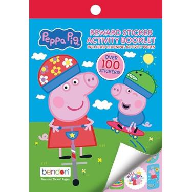Imagem de Adesivos Peppa Pig | Mini livro de colorir Peppa Pig | Livro de adesivos Peppa's Pigs | Livros de atividades Peppa's Pigs | Adesivos de animais de fazenda para crianças | Mais de 100 adesivos |
