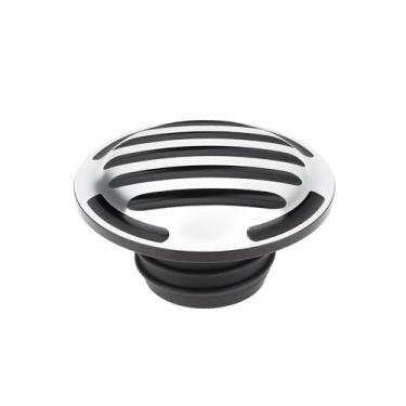 Imagem de YINETTECH Rosca direita de tampa de gás CNC cromada compatível com Har-Ley Dyna Sportster Touring