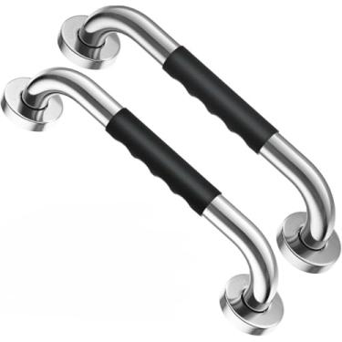 Imagem de Barra De Apoio Para Banheiro Idoso - Kit Com 2 Unidades De AçO Inox 40cm, Barra De SegurançA Com FixaçãO Forte Para Idosos, Deficientes E Mobilidade Reduzida(50cm)