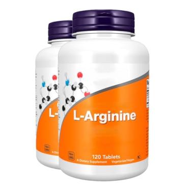 Imagem de Now Foods L-Arginina 1000mg L-Arginine 120 Tablets 2 unidades Produto Importado