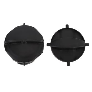 Imagem de Cryfokt Tampa de esgoto para trailer, 2 peças de tampas de mangueira de plástico antienvelhecimento à prova de vazamento tipo orelha dupla para sistema de esgoto RV, fácil de instalar