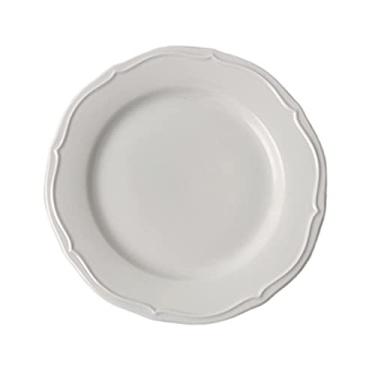 Imagem de Prato de serviço prato de renda vintage prato de jantar redondo oval simples prato de cerâmica prato de salada prato de café da manhã prato de sobremesa pratos de café restaurante doméstico (cor: B