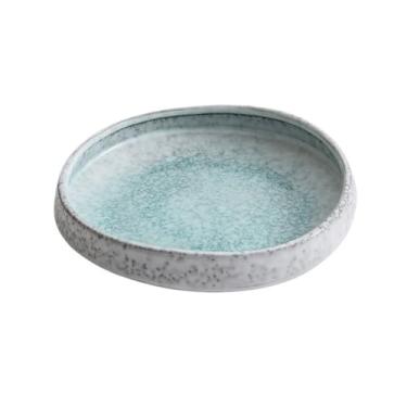 Imagem de Prato de serviço, forno esmaltado, prato em forma de cerâmica, pratos de jantar vintage, 19 cm, pratos de mesa personalizados para restaurante (A)