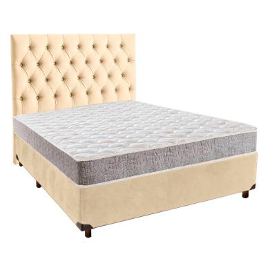 Imagem de Cama Box + Colchão Casal D33 D33 Inducol + Cabeceira Estofada