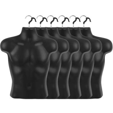 Imagem de Camiseta masculina Mannequin Torso Lallisa, pacote com 6 unidades, com