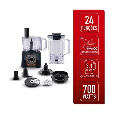 Imagem de Multiprocessador + Liquidificador 24 Funções Cinza 127V