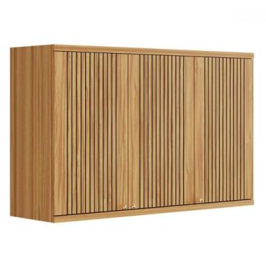 Imagem de Armário Aéreo Cozinha 120 Cm Sauvignon 3 Portas 2 Prateleiras 100% Mdf