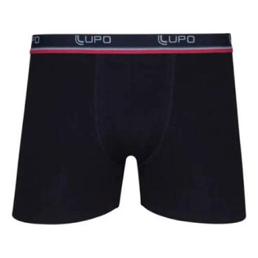 Imagem de Cueca Box Lupo Plus Size Algodão C/elastano 653 casapaula, Preto, XXXG