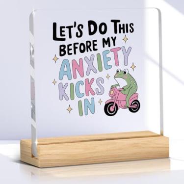 Imagem de Presentes inspiradores de saúde mental para mulheres, placa acrílica, decoração de cubículo, presentes positivos motivacionais para mulheres sogra