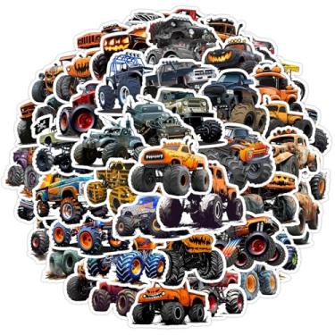 Imagem de 50 adesivos de caminhão, decalques de vinil para laptops, adesivos de caminhão para decoração de garrafas de água, para-choques, bagagem de computador, diário, capacete de guitarra-1