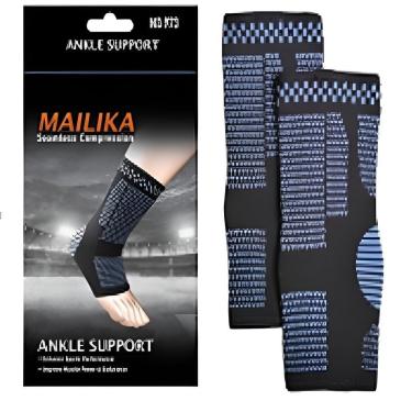 Imagem de Kit Tornozeleira Compressão Ortopédica Par Estabilizador 2 Suporte Tornozelo Tensor