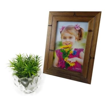 Imagem de 2X Kit 2 Porta Retrato 15X21 Moldura Super Luxo Com Vidro