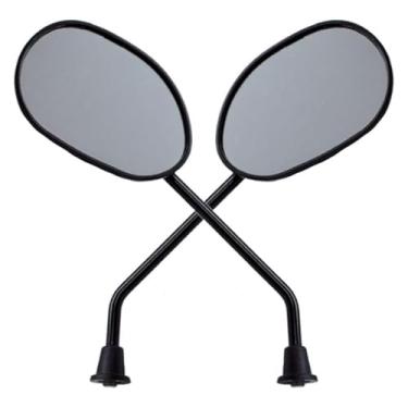 Imagem de Retrovisor Moto Par Espelho, Lente Plana Anti Reflexo