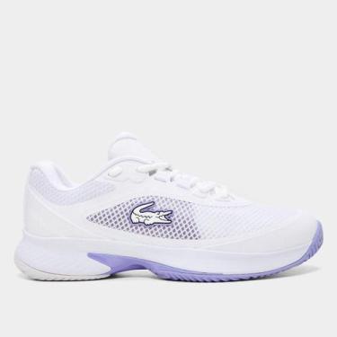 Imagem de Tênis Lacoste Tech Point Feminino, Branco, Lilás, 36