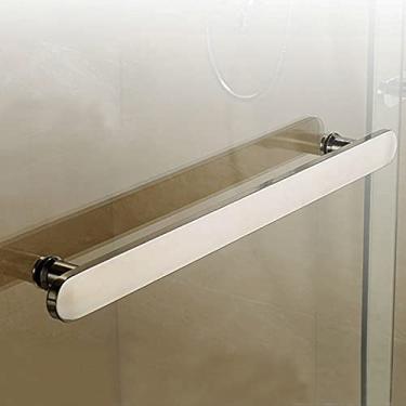 Imagem de Maçaneta de porta de vidro de um lado, maçanetas de aço inoxidável resistentes para banheiro, chuveiro, substitui maçanetas antigas ou danificadas