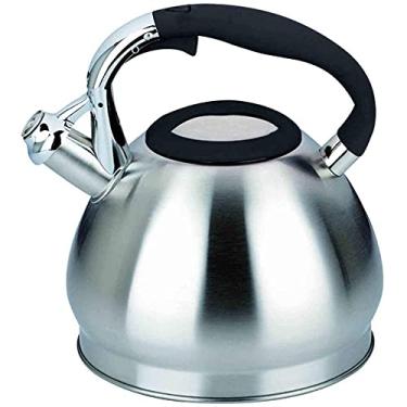 Imagem de Chaleira de fogão para fogão, chaleira de acampamento, chaleira de aço inoxidável, bule de chá, apito doméstico, fogão, água quente, moda, aço inoxidável 304, com N