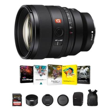 Imagem de Sony Lente FE 85 mm f/1.4 GM II para câmeras E-Mount | Lente de câmera digital de grande abertura de quadro completo com kit de software Corel Art Suite, cartão de memória SanDisk de 64 GB e mochila