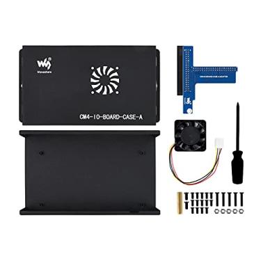 Imagem de Waveshare Metal Box (A) Designed for Official Raspberry Pi Compute Module 4 IO Board Comes with Cooling Fan Mini Computer Chassis Robust and Dust-Proof Nice Looking