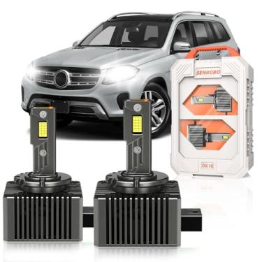 Imagem de SENROBO Adequado para Benz GL320 GL350 GL450 GL550 GL63 GLK350 GLK450 GLS450 GLS550 GLS63 AMG D1S HID, 30000LM 600% mais brilhante D1SC1 substituição de luz de xenon, 6000K branco frio, Pacote com 2