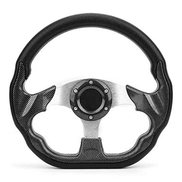 Imagem de ZJchao Volante, Volante 320mm Estilo Fibra de Carbono Corrida Drift Automotivos Com Botão de Buzina Universal para a Maioria