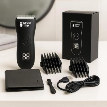 Imagem de Barbeador Aparador Íntimo Nexio Trim à Prova D'água com Carteira em Co
