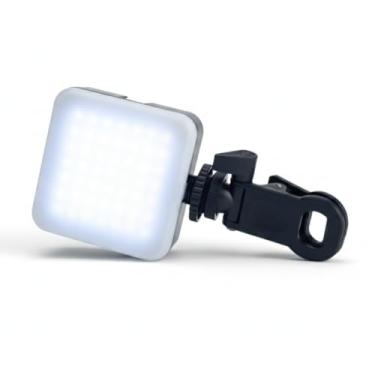 Imagem de Luz de LED Portátil Com Ajuste de Luminosidade - Com Clip Para Estabilidade e Ideal Para Fotos, Gravação de Vídeo e Maquiagem