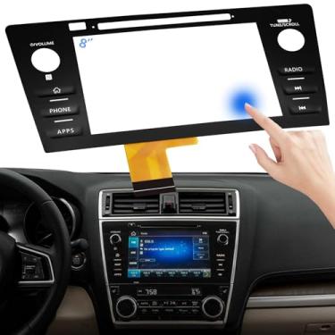 Imagem de TsuperU Substituição de tela sensível ao toque para tela digitalizadora de rádio Subaru Outback Legacy 2018 2019, compatível com 86471-AL65A 86471-AL66A 86471-AL68A 86431-AL66A 86431-AL62A OEM Sistema