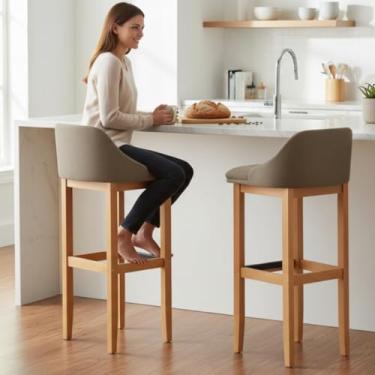 Imagem de Kit 2 Banquetas Realeza Americano Moderno Balcão cozinha