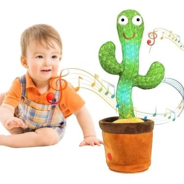Imagem de Cacto Recarregável USB Dançante 32cm - ZWLA