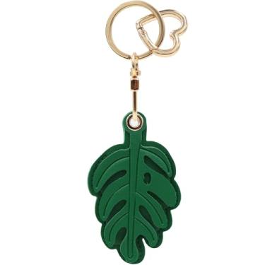 Imagem de Capa MC Fashion de couro PU compatível com AirTag, capa criativa para rastreador GPS e chaveiro (verde)