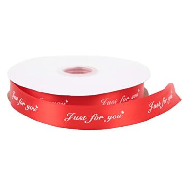Imagem de aqxreight Fita de Cetim Vermelha de 100 Jardas Com 2,6 Cm de Largura Fita de Cetim de Dupla Face Vermelha de Poliéster Brilhante Fina para Decoração de Festa Com de Poliéster Perfeita e Delicada Lateral