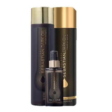 Imagem de Sebastian Dark Oil Kit Duo 250ml e Oleo Capilar 95ml - Sebastian Profe